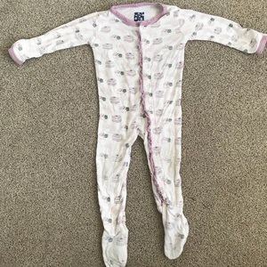 Kickee Pants Natural sweet treats ruffle zipper